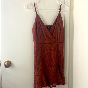 Lulus Burnt Orange/Rust Colored Dress